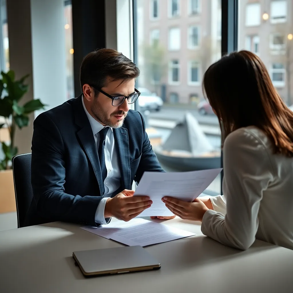 Nederlandse HR-professional bespreekt gedragscode met nieuwe medewerker