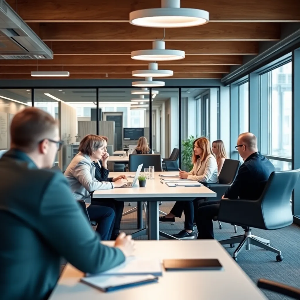 Diverse groep Nederlandse professionals in vergadering rond een tafel, discussiÃ«rend over ethische richtlijnen